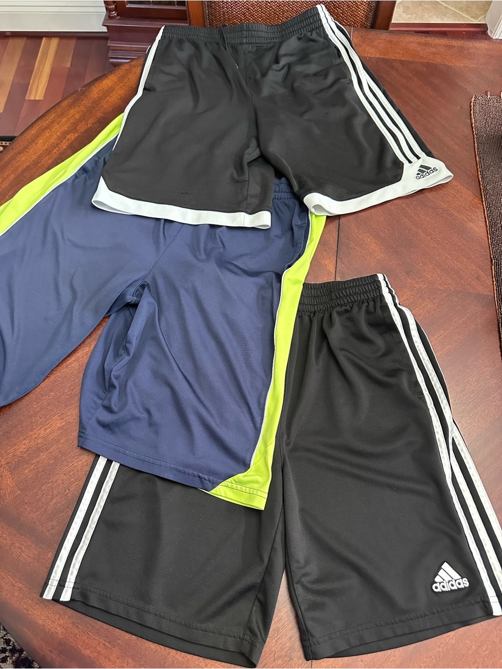 Shorts Bundle Adidas and Puma Active Side Striped Drawstring Pockets XL